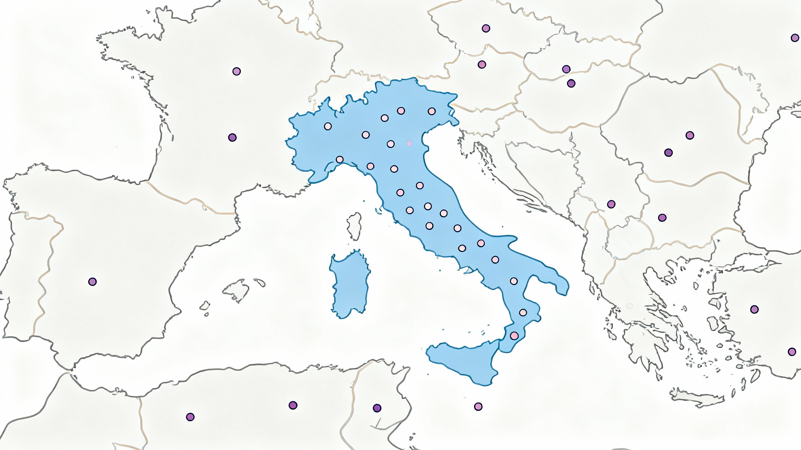 Mappa aree operative